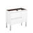 Ambra 35.6 " W Freestanding Standard Free Standing Single Double Single Vanity Bathroom Vanity With Ceramic Top-29885209