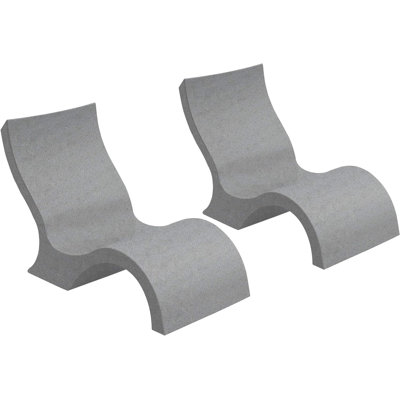 Fauteuil à dossier bas Ledge