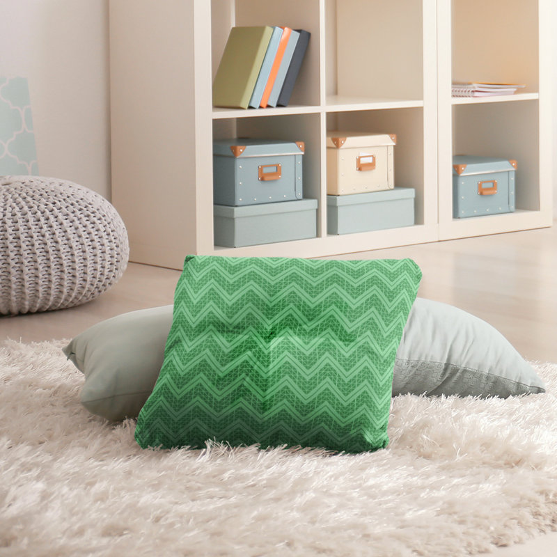 Coussin Rhonda Cheval, 30 po x 30 po, Vert clair