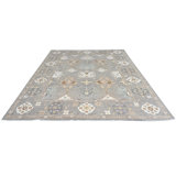Transitional One-of-a-Kind Rectangle 8' X 9'7" Hand Knotted Area Rug