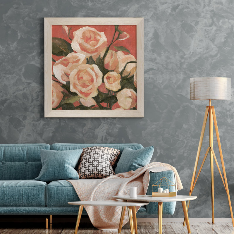 Dandelion Whisper II-impression de cadre photo, H 35,5 po x l 35,5 po x P 1,5 po, Toile avec cadre blanc