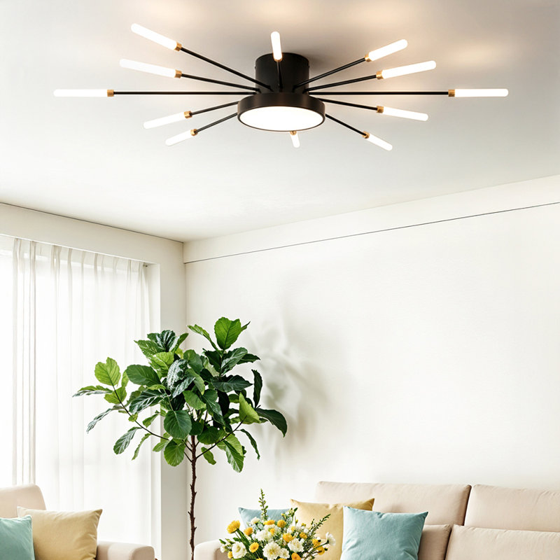 Semi Flush Mount, black；white