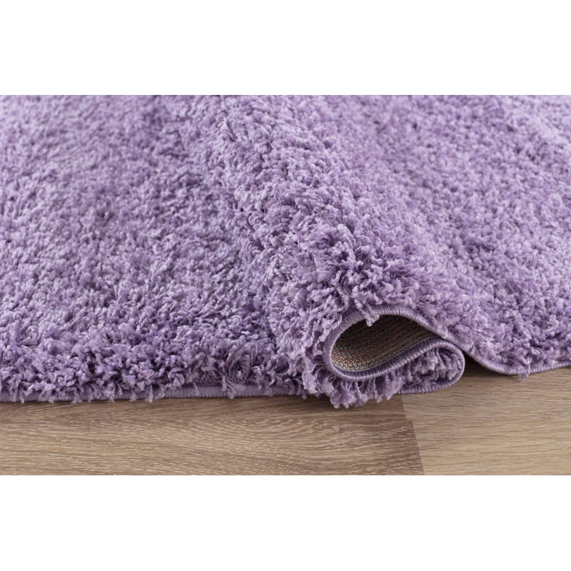 Esterly Solid Colour Shag Area Rug, Runner 60 x 220cm