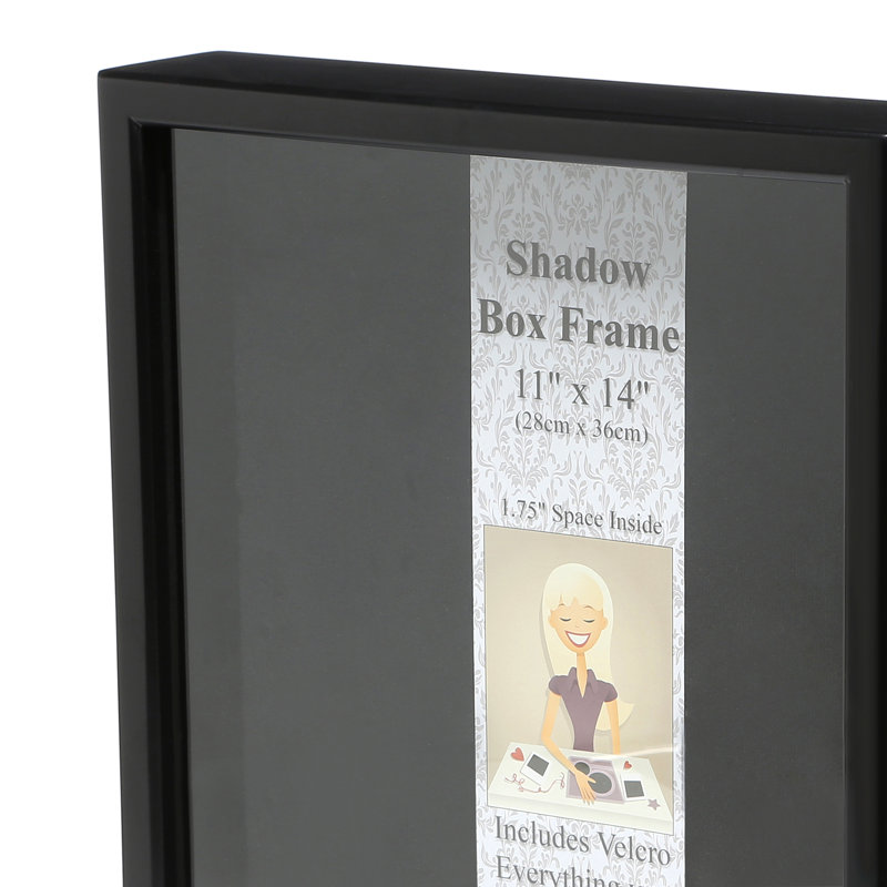 Cadre photo Shadow Box, Noir, 12 po x 12 po