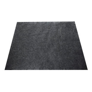 Tapis de protection antidérapant noir Trademark Innovations