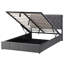 Caddo Velvet Upholstered Bed With Hydraulic Lever, Functional Storage Bed, Rivet Decoration-365473879-392959287