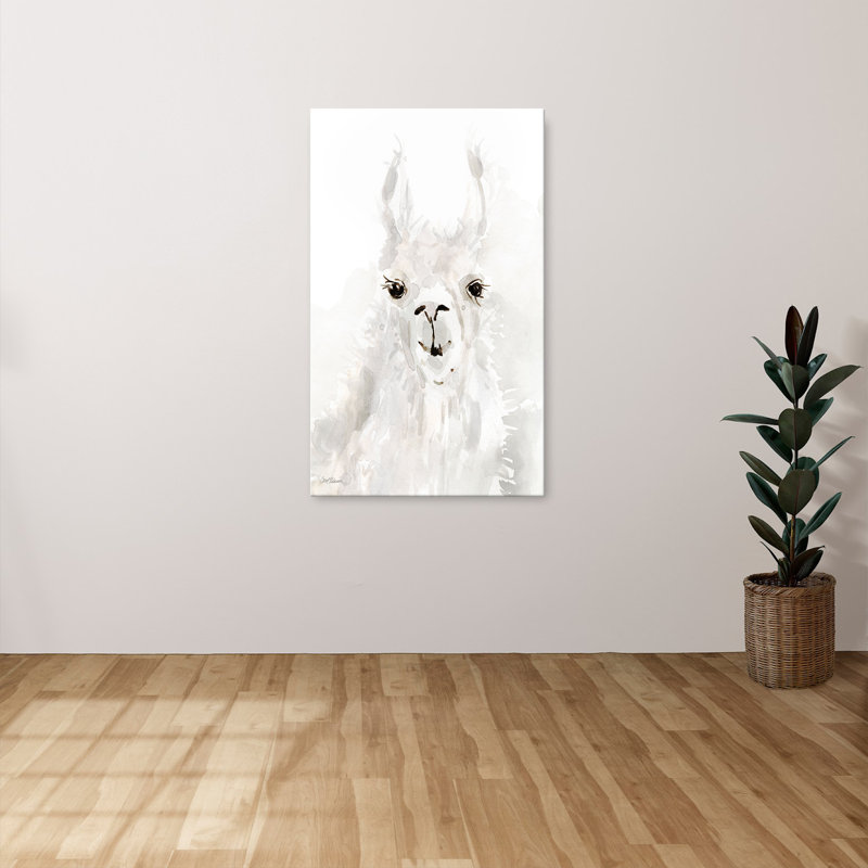 "Sweet Llama I" par Carol Robinson, reproduction sur toile, H 48 po x l 28 po x P 1,5 po