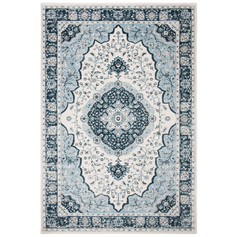 Delmer Performance Oriental Rug, Rectangle 5'3" x 7'6"