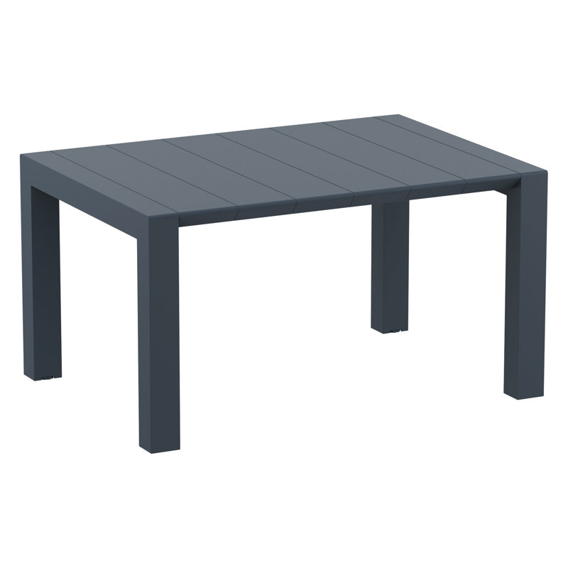Outdoor Dining Table , 39'' in. W 39'' in. D, Rattan Gray