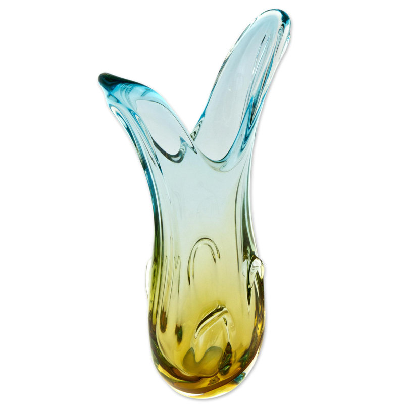 Handmade Glass Floor Vase