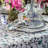 Rectangle Tablecloth - Blue and Green Ivy Floral-868036516