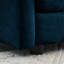 Ensemble de causeuse et de chaise 2 places, ensemble de canapé et de chaise 2 pièces, causeuse et fauteuil d'appoint, canapé de salon en chenille 2 pièces (1 + 2 places), chenille bleue