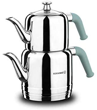 Korkmaz 2.87 qt. Stainless Steel (18/10) Stovetop Tea Kettle