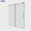 Porte de douche coulissante simple sans cadre l 57 à 60 po x H 76 po-56972150