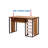 Alyea 48'' W Rectangle Computer Desk 2 Way Usable Hobby Activity Table with Drawers-656501371