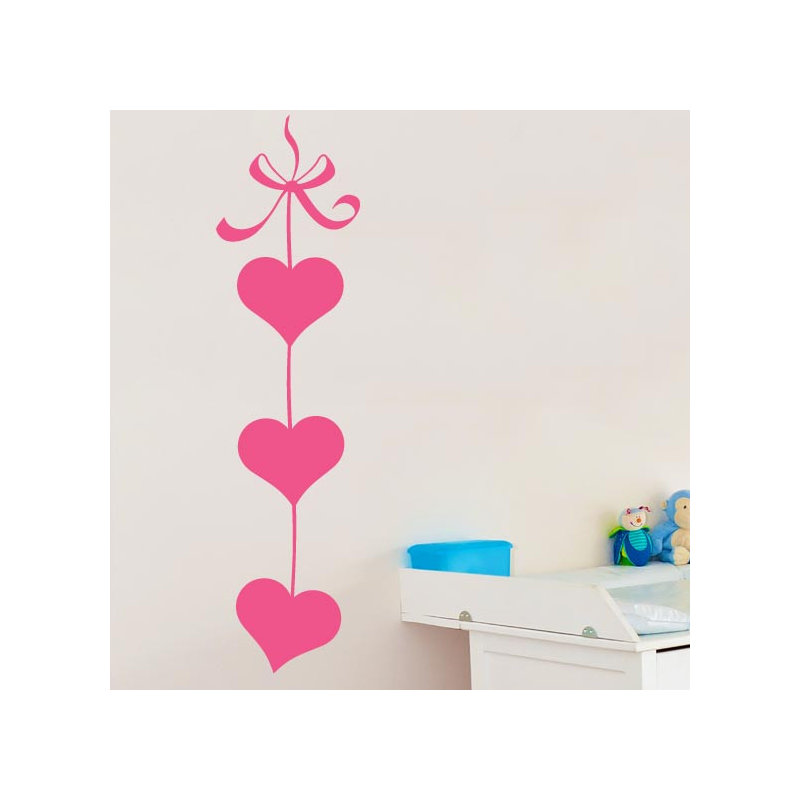Abstract Non-Wall Damaging Wall Decal, Pink, Large