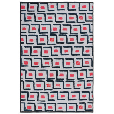 Tapis de zone rose Christiana
