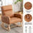 Keland 28" Wide Rocking Chair for Nursery with Solid Wood Leg-781573768