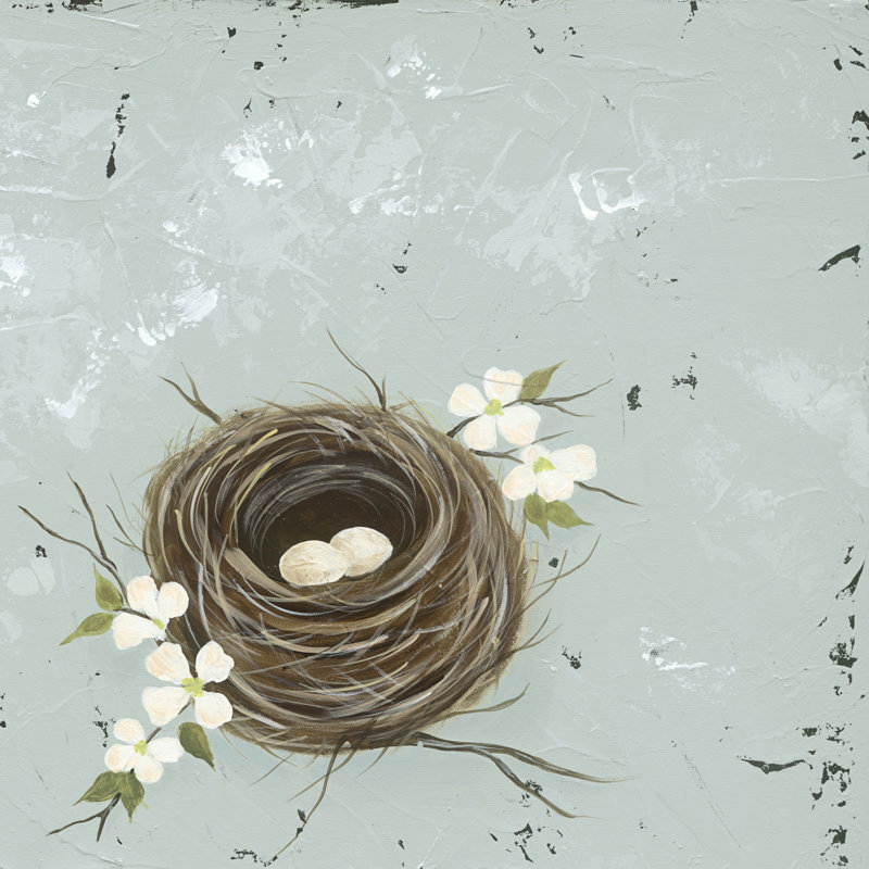 Flower Nest II - Wrapped Canvas Print, 122cm H x 122cm W