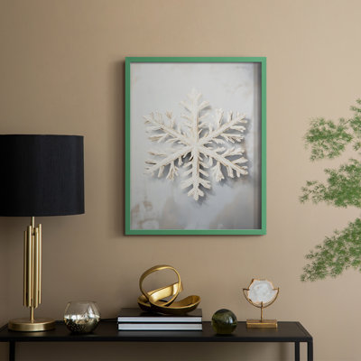 «Christmas Holiday Art», série 2-XXXIV, reproduction encadrée - bois massif