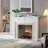 Lenneth 25'' W Electric Fireplace Log with Adjustable Color Flames & Fire Cracking Sound 