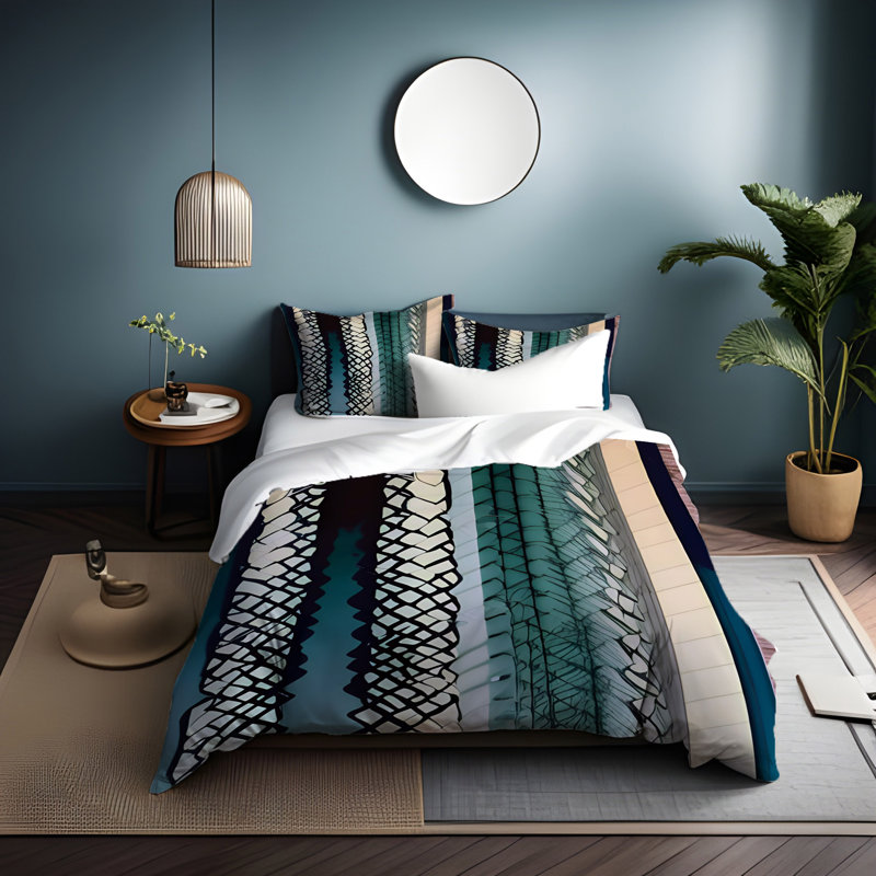 Polyester Duvet Cover, King Duvet Cover + 2 King Shams