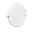 12-Inch Round Lighted LED Sign Logo Block Signage Blank Panel, Ready For Personalization Lighting Solution, With Standoff Wall-Mount Hardware