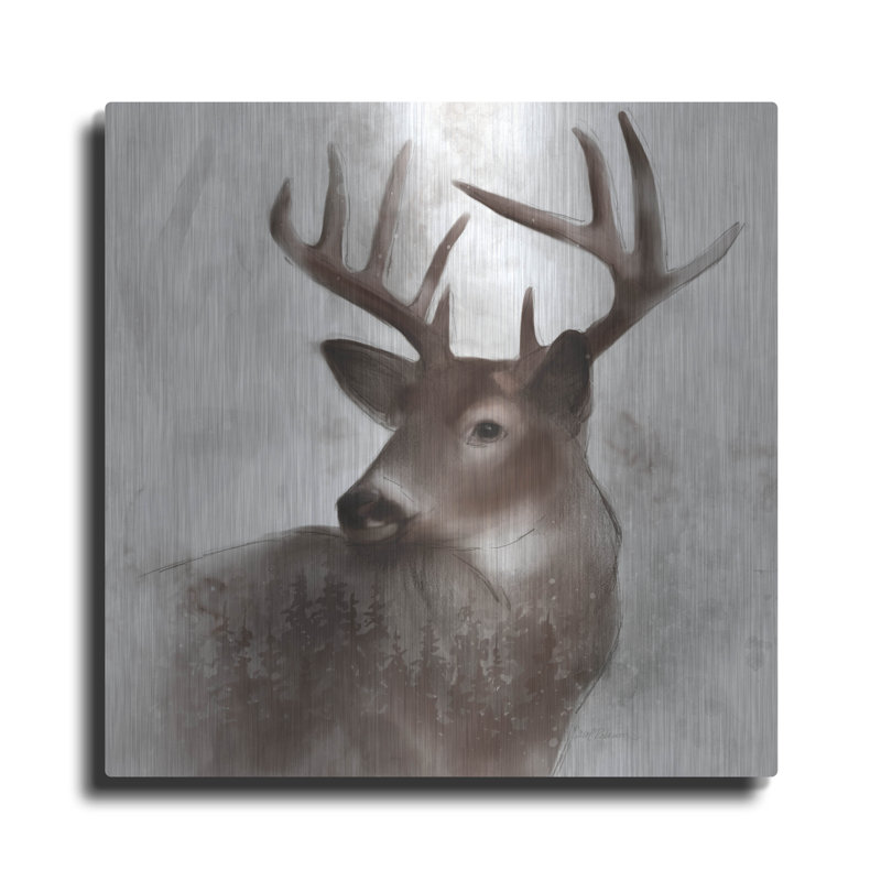 «Forest Deer» par Carol Robinson, H 12 po x l 12 po