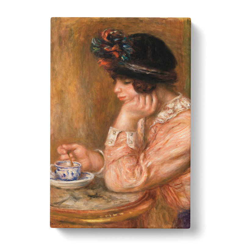 Cup Of Chocolate by Pierre-Auguste Renoir - Wrapped Canvas, 60cm H x 40cm W x 3cm D