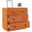 Nyeli Solid Wood 80cm W 3 - Drawer Chest of Drawers