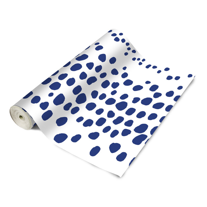 Panneau de papier peint Burnsdale, L 24 po x L 96 po, Bleu