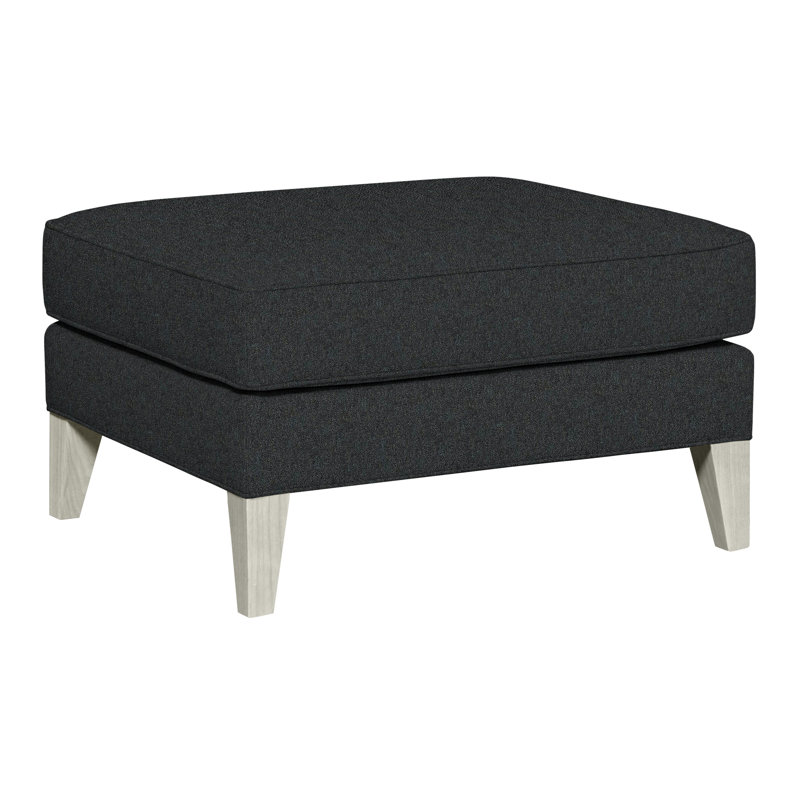 Burlingame Upholstered Ottoman, Ian Lagoon, Navajo