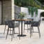 Nette And Travira Square 4 - Person 38" Long Powder Coated Aluminum Patio Dining Set