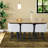 Compact Modern Dining Table Set With Storage, Mdf And Metal Construction