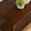 Console de salon 59 pouces, pieds en bois massif - Meuble audio-vidéo foncé pour meuble télé de 65 chambres, console