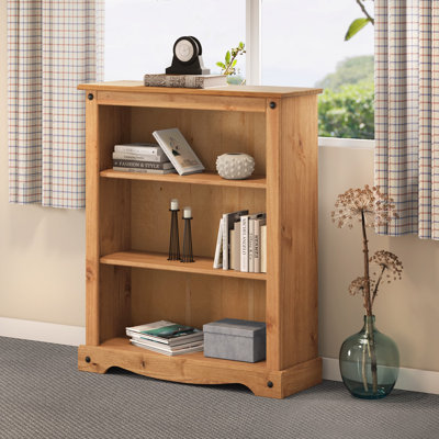 Palmea 100 cm H x 82 cm W Solid Wood Standard Bookcase