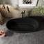 66,98 po X 30,7 po Baignoire de trempage autoportante à surface solide avec drain de couleur unie en noir-125044971