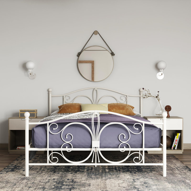 Kourtney Bed, White, Kingsize (5')