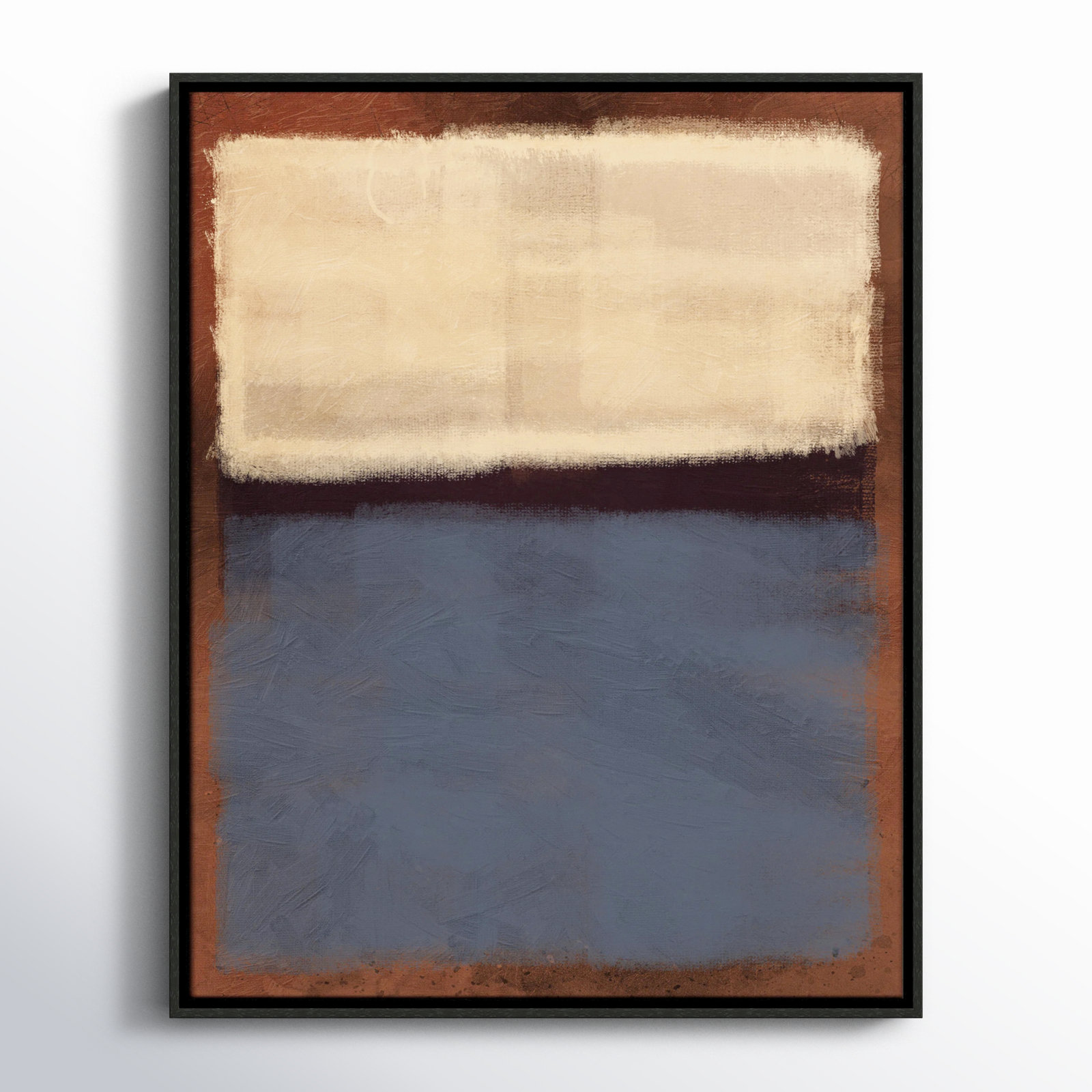Coronado "Alabaster Burst" Painting, 29.5" H x 23.5" W x 2" D, Espresso Framed