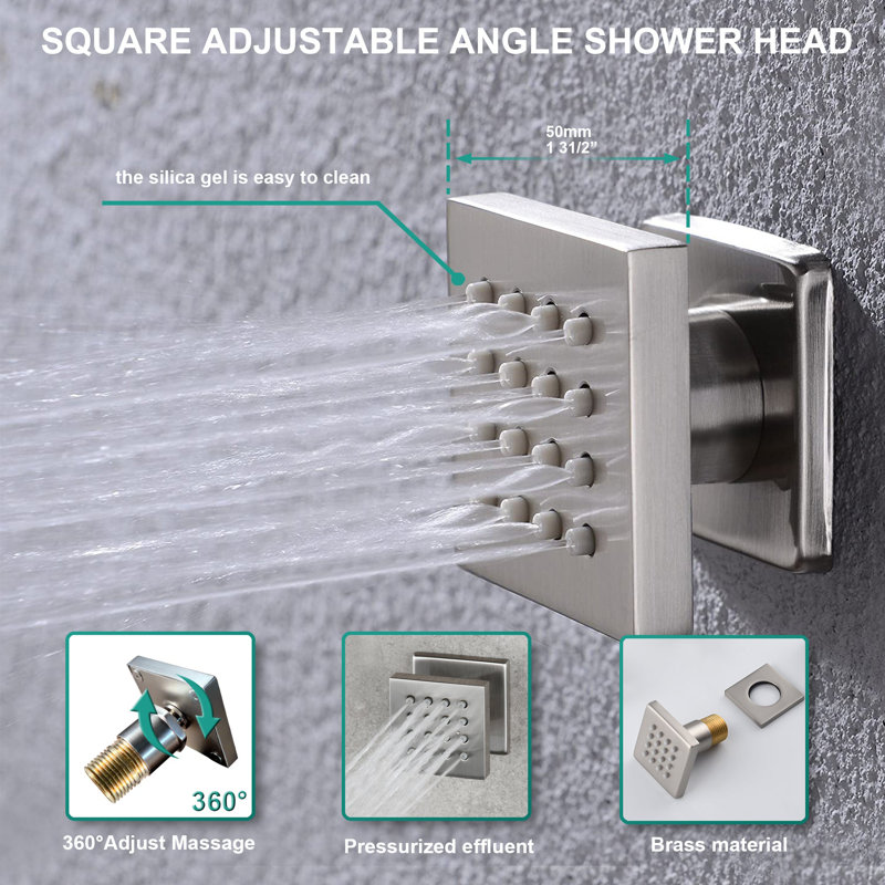 All-In-One Kit with Rough in-Valve, Brushed Nickel