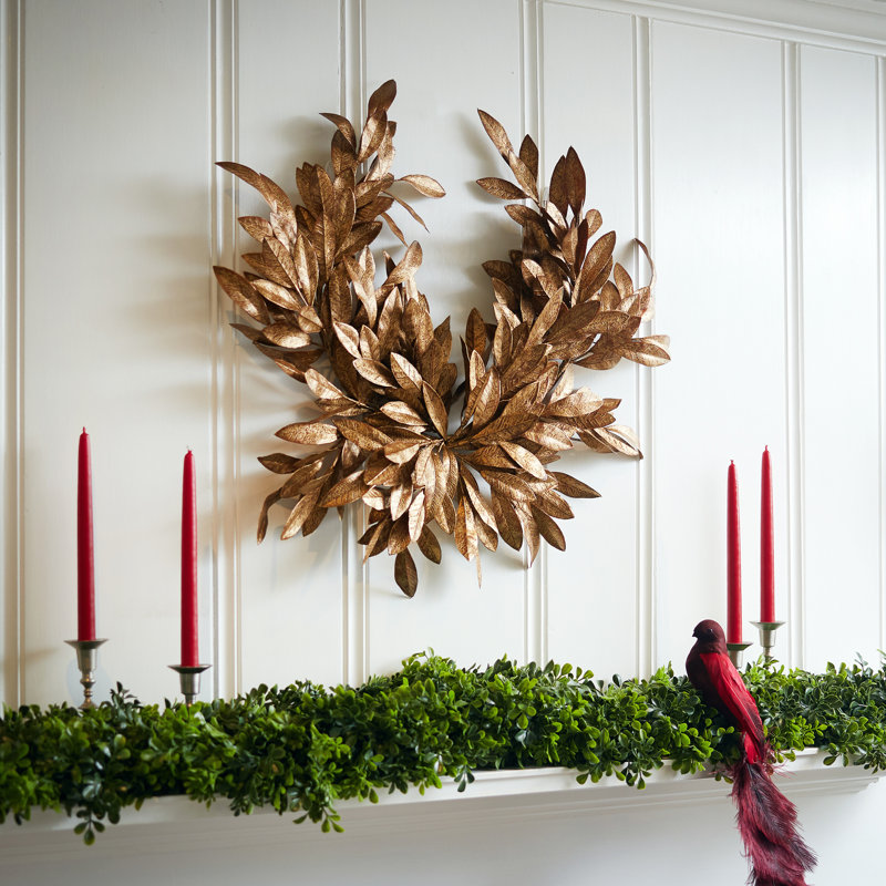 Couronne de Noël antique 24 po