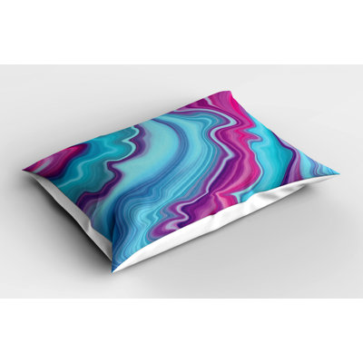 Marble Polyester Abstract Sham Set
