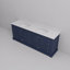 Meuble-lavabo double 84 po x 22 po profondeur, comptoir en quartz blanc-46124953-46124966