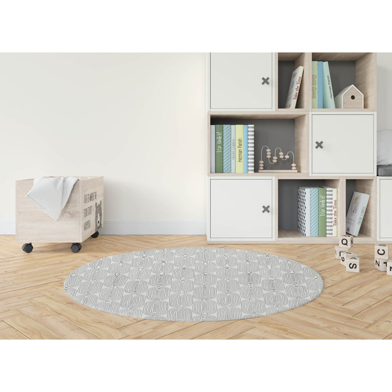 Tapis de jeu Earthy Embrace Kids, Ivoire/gris anthracite