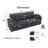 Extra Large Modular Sectional Sofa With Luxurious Corduroy Upholstery, Modern Oversized Loveseat, Tool-Free Assembly-114216427