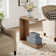 C-Shaped Side Table, 2-Tier Narrow End Table Wood Bedside Table Nightstand
