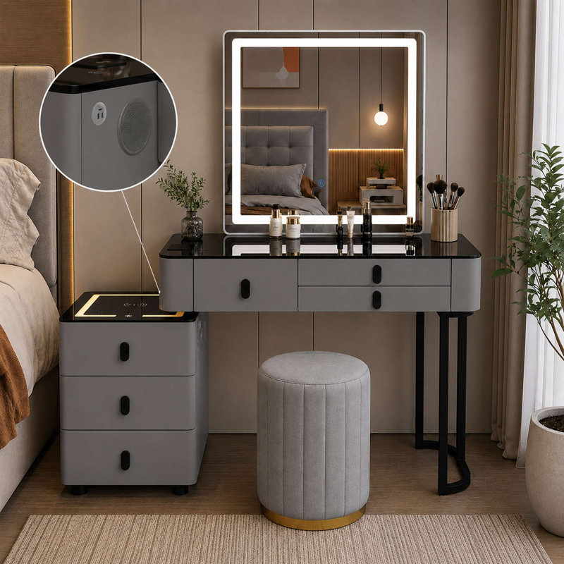 Dressing Table, Grey