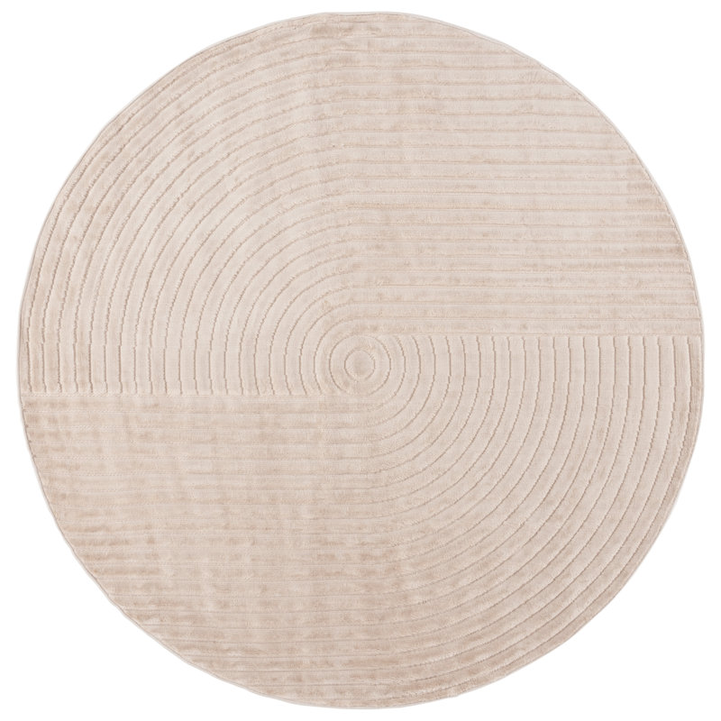 Selena Performance Geometric Shapes Rug, Round 6'7"