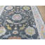 Tapis oriental gris anthracite noué à la main 7 pi 11 po x 9 pi 11 po G15075