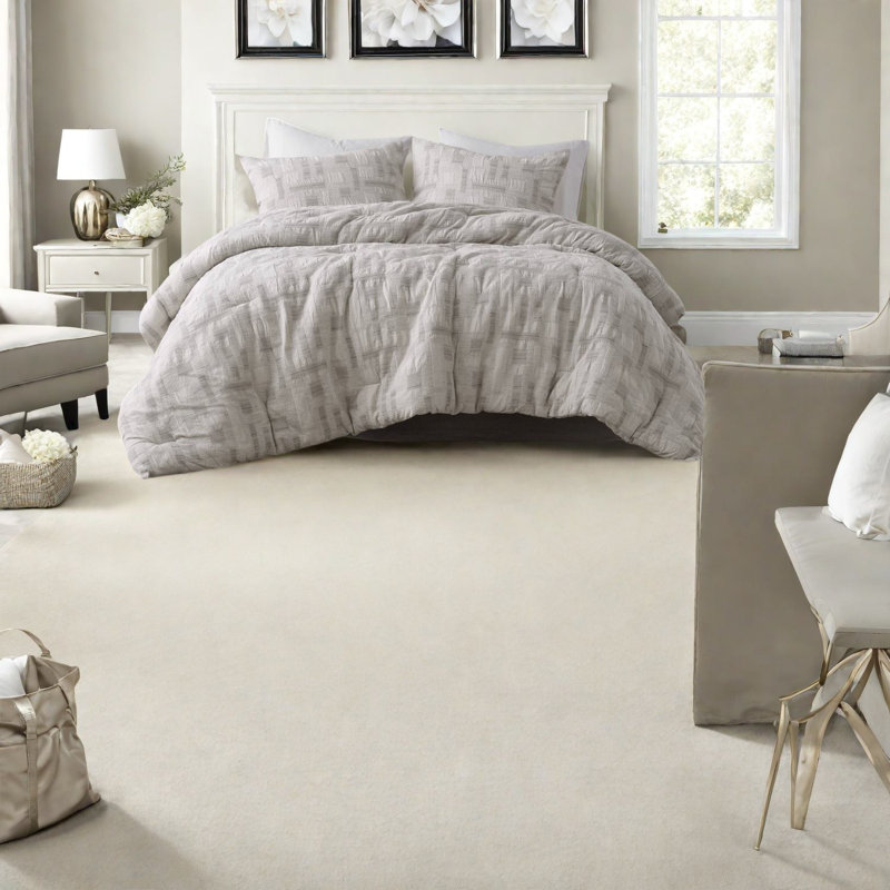Ensembles de literie de luxe en coton, édredon jacquard, style maison élégant